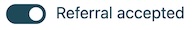 Accept a referral
