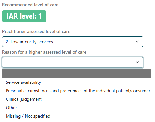 Practitioner override