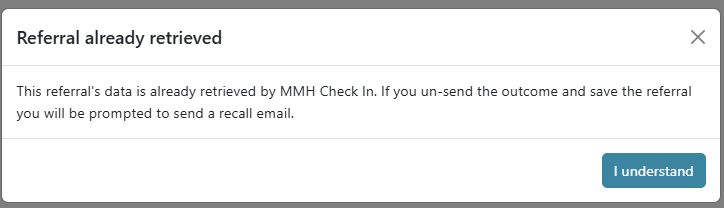 Unsend Check In Referral